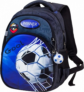 Рюкзак дошкольный Футбол с брелоком Мяч (Winner, 1702)